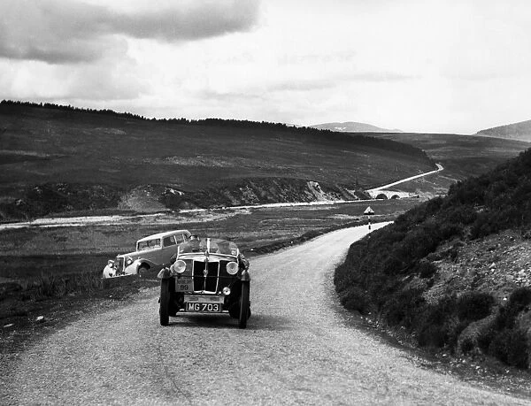 1936 MG M type Midget on Scottish rally