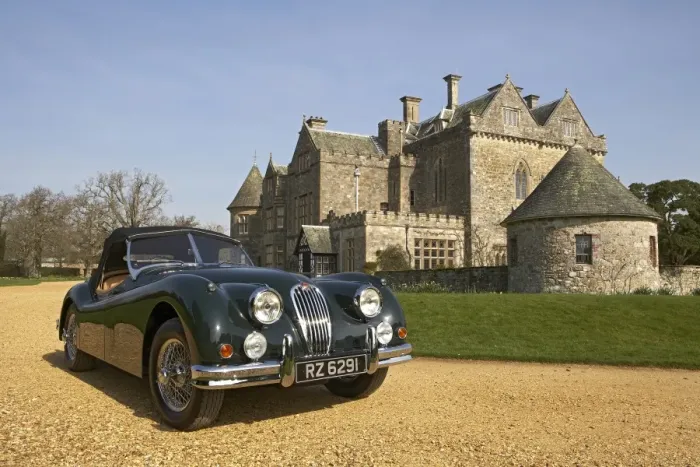 Framed Print : 1954 Jaguar XK140
