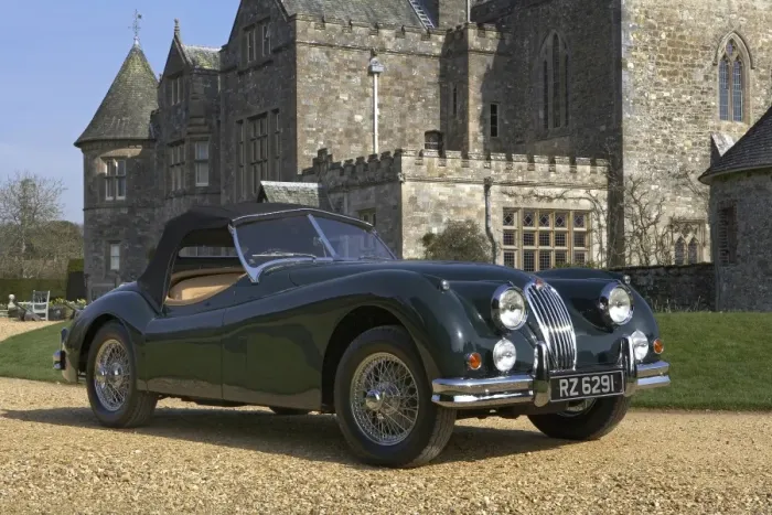 Framed Print : 1954 Jaguar XK140