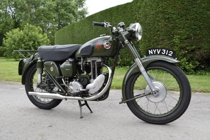 Framed Print : 1954 Matchless G3 LS Auxiliary Fire Service Motorcycle