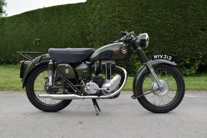 Framed Print : 1954 Matchless G3 LS Auxiliary Fire Service Motorcycle