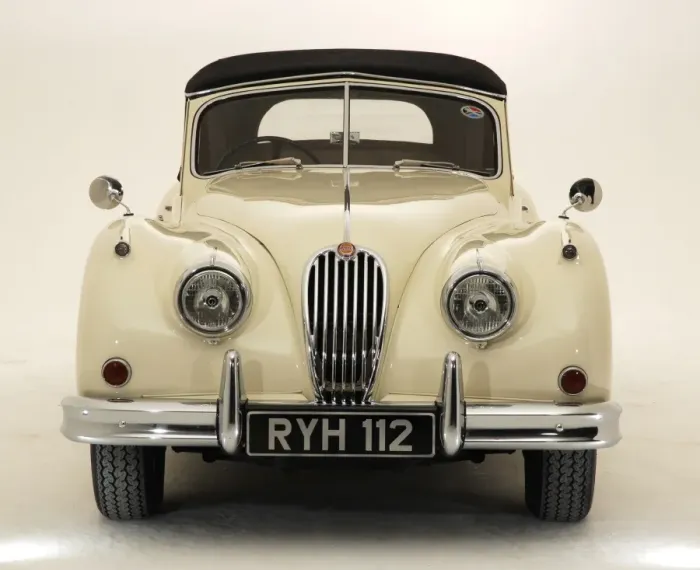 Framed Print : 1955 Jaguar XK140