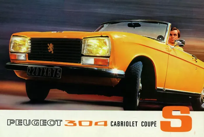 Framed Print : 1972 Peugeot 304 cabriolets brochure
