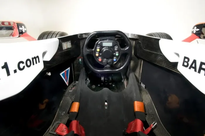 Framed Print : 2004 B. A. R. Honda cockpit