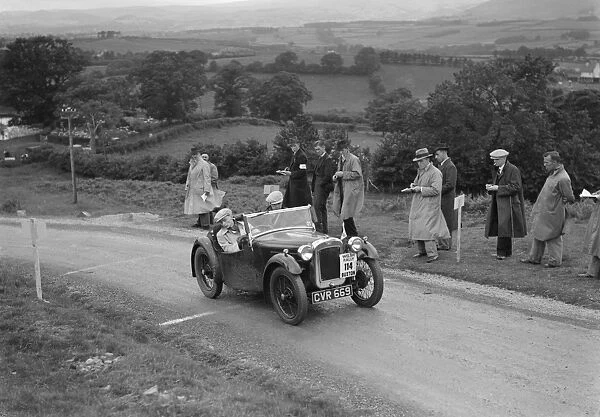 Austin Seven Nippy 1935, South Wales Automobile Club, Welsh Rally 1937. Driver is D