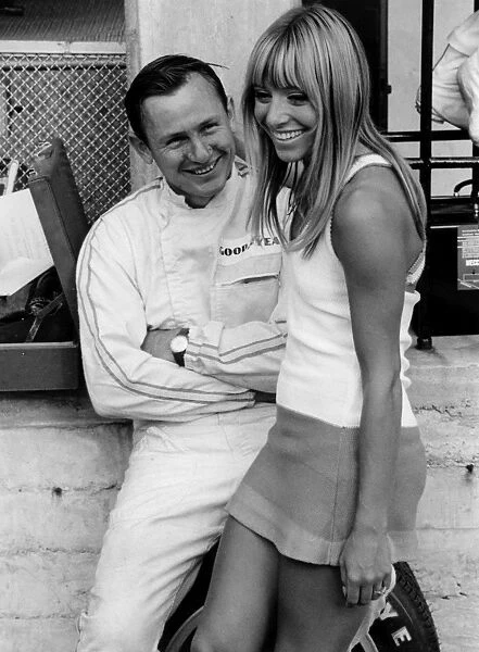 Bruce McLaren and admirer 1967 Italian Grand Prix