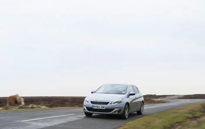 Framed Print : E01522 2014 Peugeot 308 Feline Hatchback Framed Print : E01522 2014 Peugeot 308 Feline Hatchback
