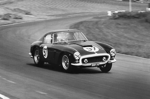 Ferrari 250 SWB Michael Parkes. Brands Hatch International meeting 1961