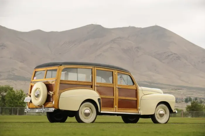 Framed Print : Ford woodie station