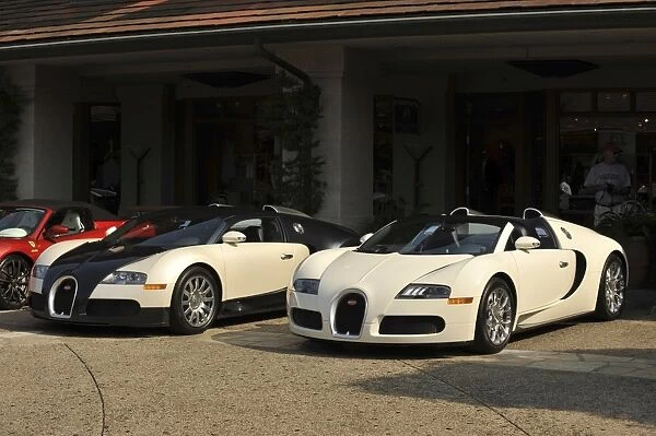 Group of Bugatti Veyron cars