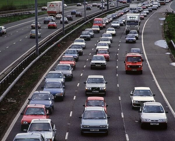 The M25 Motorway taken in 1991