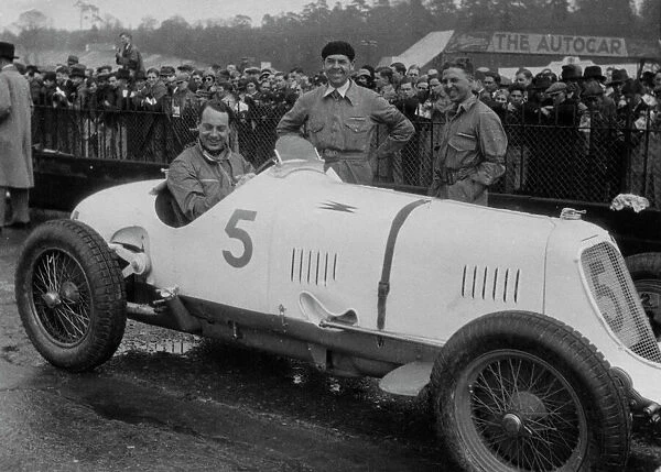 Maserati -Straight 8cm 2. 9 1934 at Brooklands International Trophy, which he won