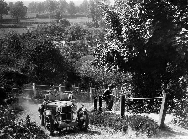 MG J2 Midget 1933. West Hants Ibberton Hill Climb
