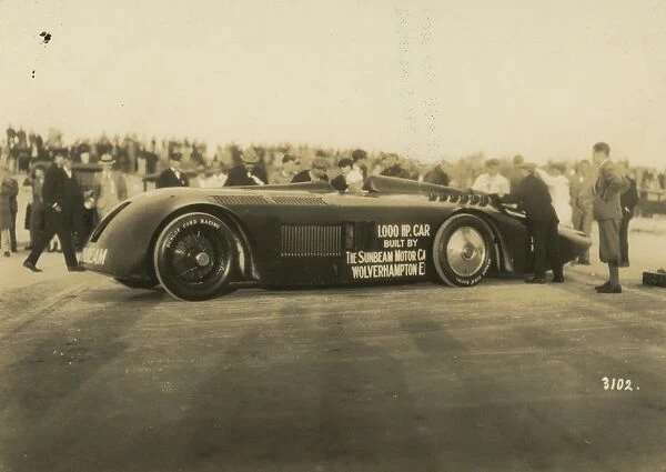 Sir Henry Segrave in Sunbeam 1000 hp at Daytona 1927