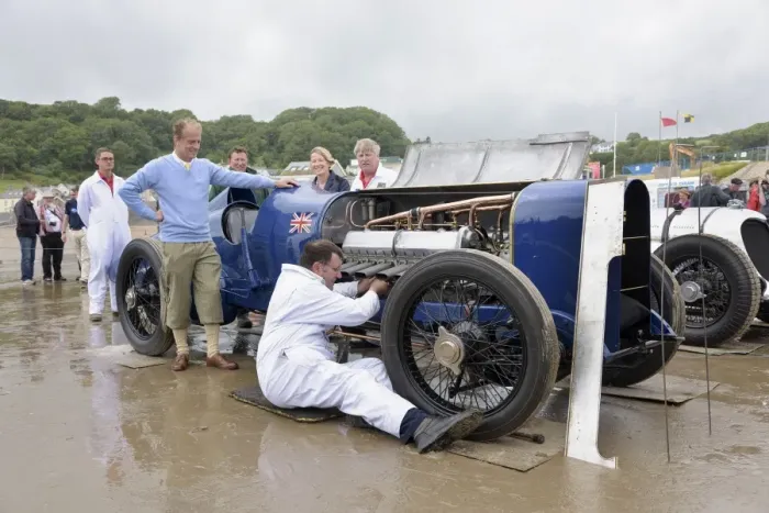Framed Print : Sunbeam 350 hp driven by Don Wales at Pendine Sands 2015