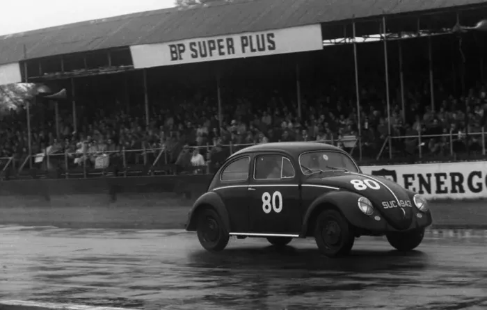 Framed Print : VW Beetle, M. J. Griffin. Goodwood 34th members meeting 25. 4. 1959 Framed Print : VW Beetle, M. J. Griffin. Goodwood 34th members meeting 25. 4. 1959