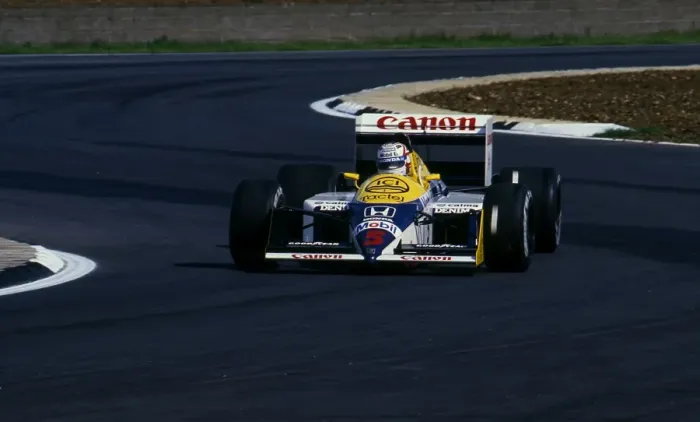 Framed Print : Williams FW11B Nigel Mansell, winner 1987 British Grand Prix