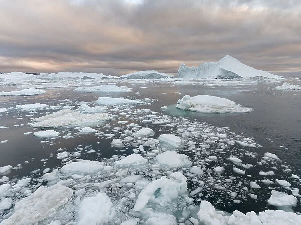 Ilulissat Icefjord, a UNESCO World Heritage Site, also called kangia or Ilulissat
