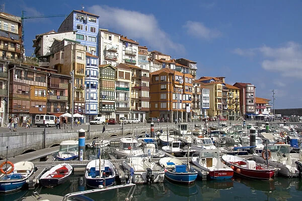 Old town and fishing port of Bermeo in the province of Biscay, Basque Country, Northern