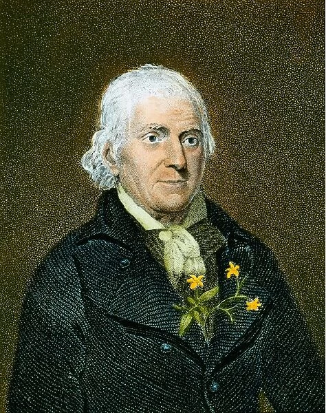WILLIAM BARTRAM (1739-1823). Colored stipple engraving, 19th century
