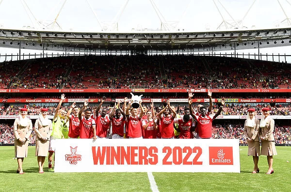 Arsenal Celebrates Emirates Cup Victory over Sevilla, July 2022