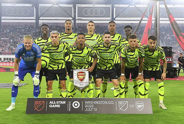 Arsenal FC vs MLS All-Stars: Pre-Match Huddle at Audi Field, 2023