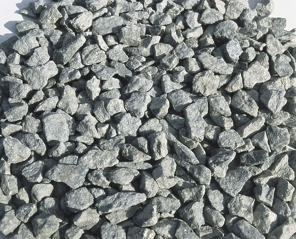 Granite chips, close up