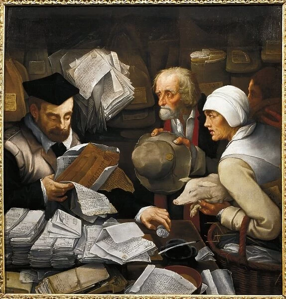 Netherlands, painting of The Curia Lawyers office