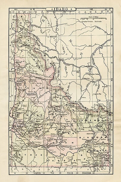 Map of Idaho 1894