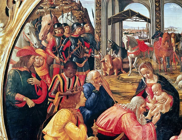 Adoration of the Magi, detail, 1487 (oil on panel)