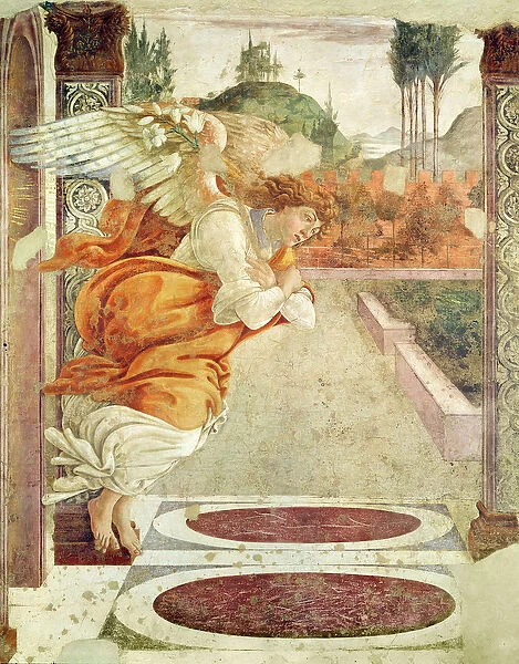 The Annunciation (left section), 1481 (fresco)