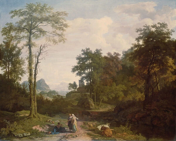 Arcadian Landscape (oil on canvas)