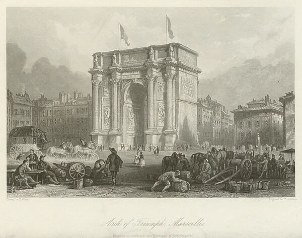 Arch of Triumph, Marseilles (engraving)