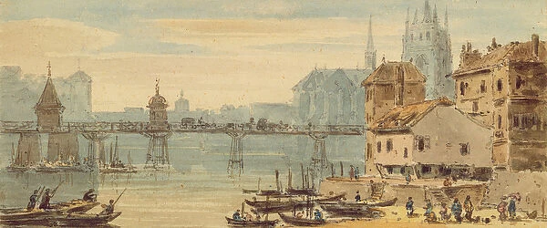 Basel, c. 1807 (w  /  c and pen & ink on paper)
