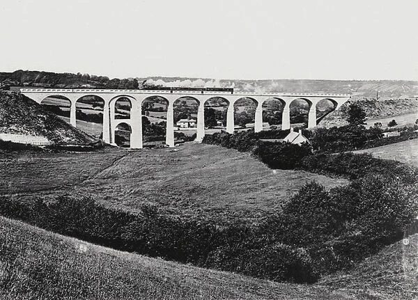 Cannington Viaduct, Lyme Regis (b  /  w photo)