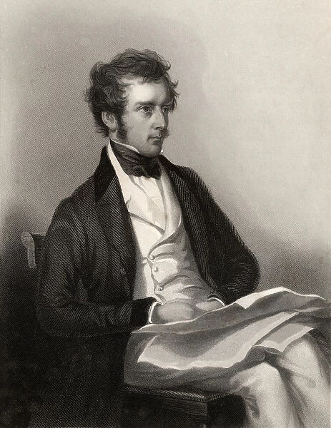 Charles Pelham Villiers, engraved by J. Cochran, from The National Portrait Gallery