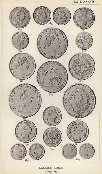 English Coins, George III (b  /  w photo)