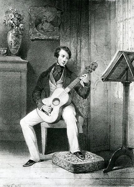 The Guitar player (lithograph)