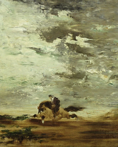Horseman (oil on canvas)