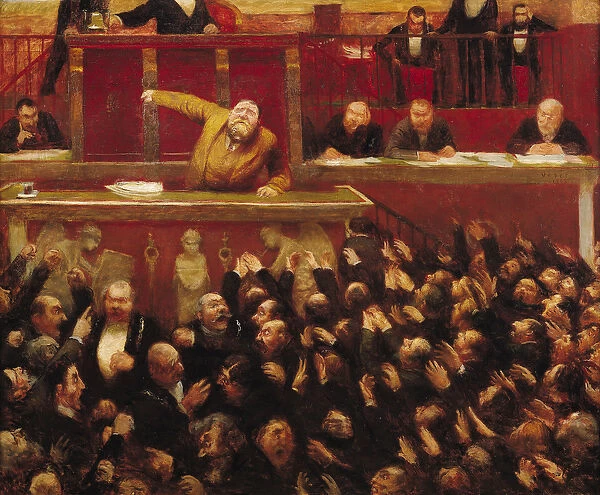 Jean Jaures (1859-1914) Speaking at the Tribune of the Chamber of Deputies, 1903