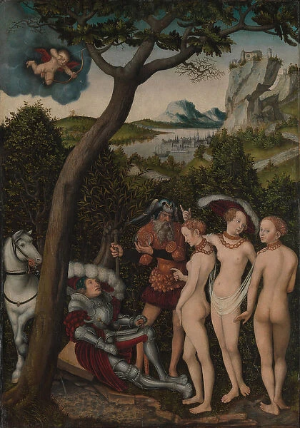 The Judgement of Paris, c. 1528 (oil on beech)