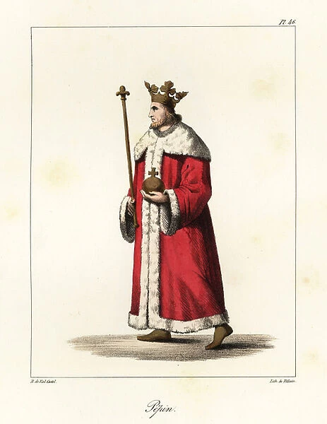 King Pepin the Short, King of the Franks, Carolingian Dynasty, 714-768