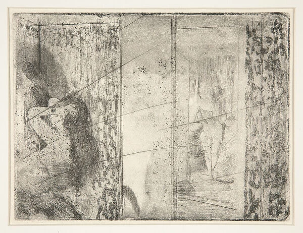 Loges daActrices (Actressesa Dressing Rooms), c. 1875 (etching and aquatint)