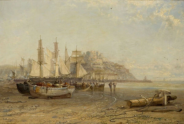Low Tide, Mount Orgueil, Jersey, 1881 (oil on canvas)