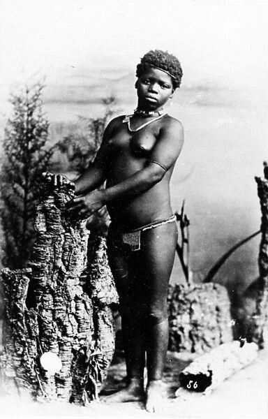 Lulu, an Intombi Zulu Girl, c. 1895 (b  /  w photo)