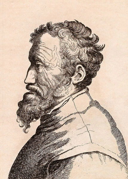 Michelangelo di Lodovico Buonarroti Simoni, illustration from 75 Portraits Of