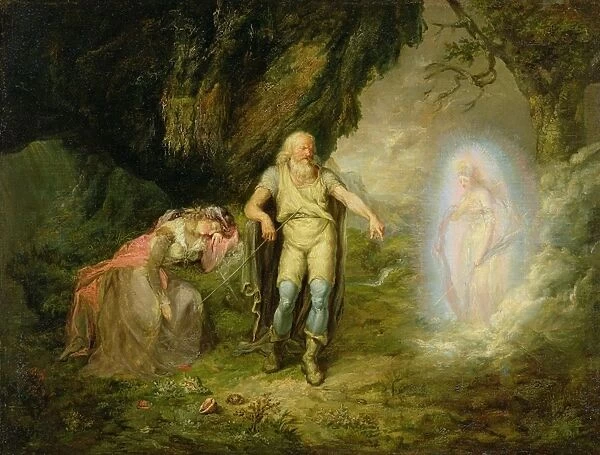 Miranda, Prospero and Ariel, from The Tempest by William Shakespeare, c