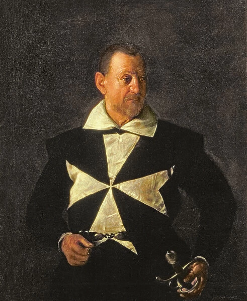 Portrait of a Knight of Malta, possibly Fra Antonio Martelli, 1607-08 (oil on canvas)