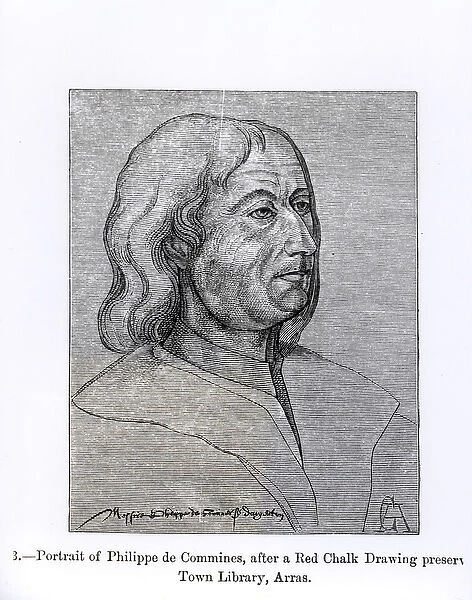 Portrait of Philippe de Commines (c. 1447-1511) illustration from Science
