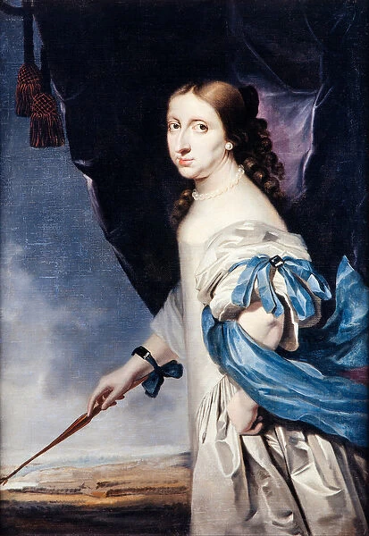 Portrait of Queen Christina of Sweden, 1661 (oil on canvas)